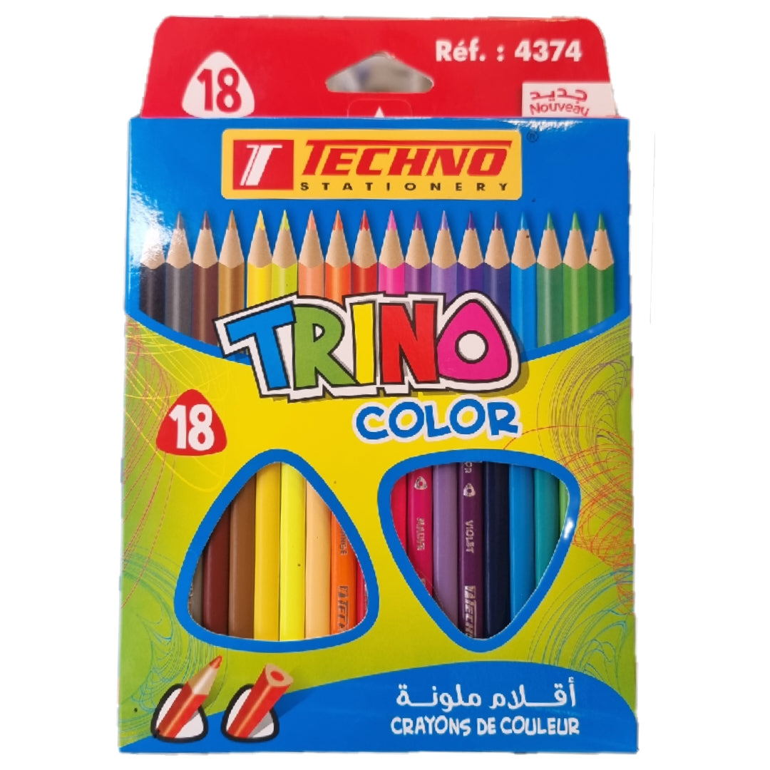 Crayons de couleurs de 18 Techno 4374