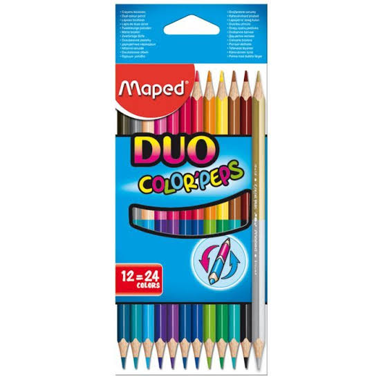 Crayons de couleurs duo de 24 Maped 829600