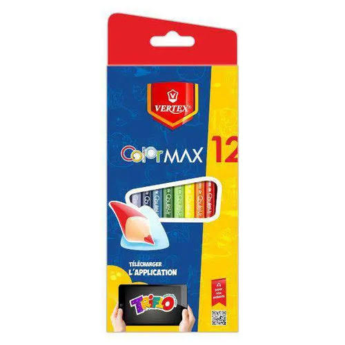 Crayons de couleurs de 12 Vertex vs-0403