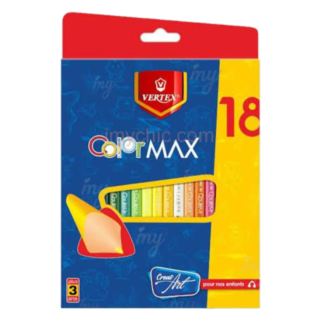 Crayons de couleurs de 18 Vertex vs-0411