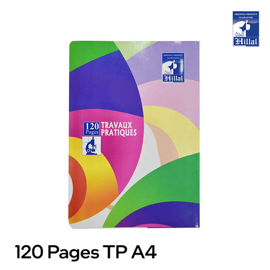 Cahier TP 120 Pages A4 Hillal
