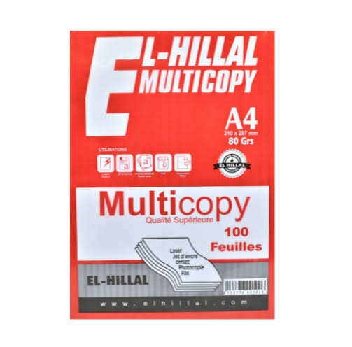 Rame de papier Hillal 80g (100 Feuilles)