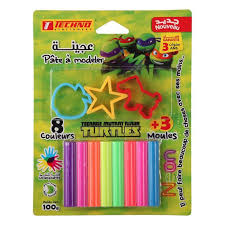 Pâte à modeler de 8 + 3 moules Techno 4694