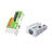 Gomme + Taille crayon métallique