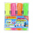 Pochette surligneur de 4 pcs Techno show