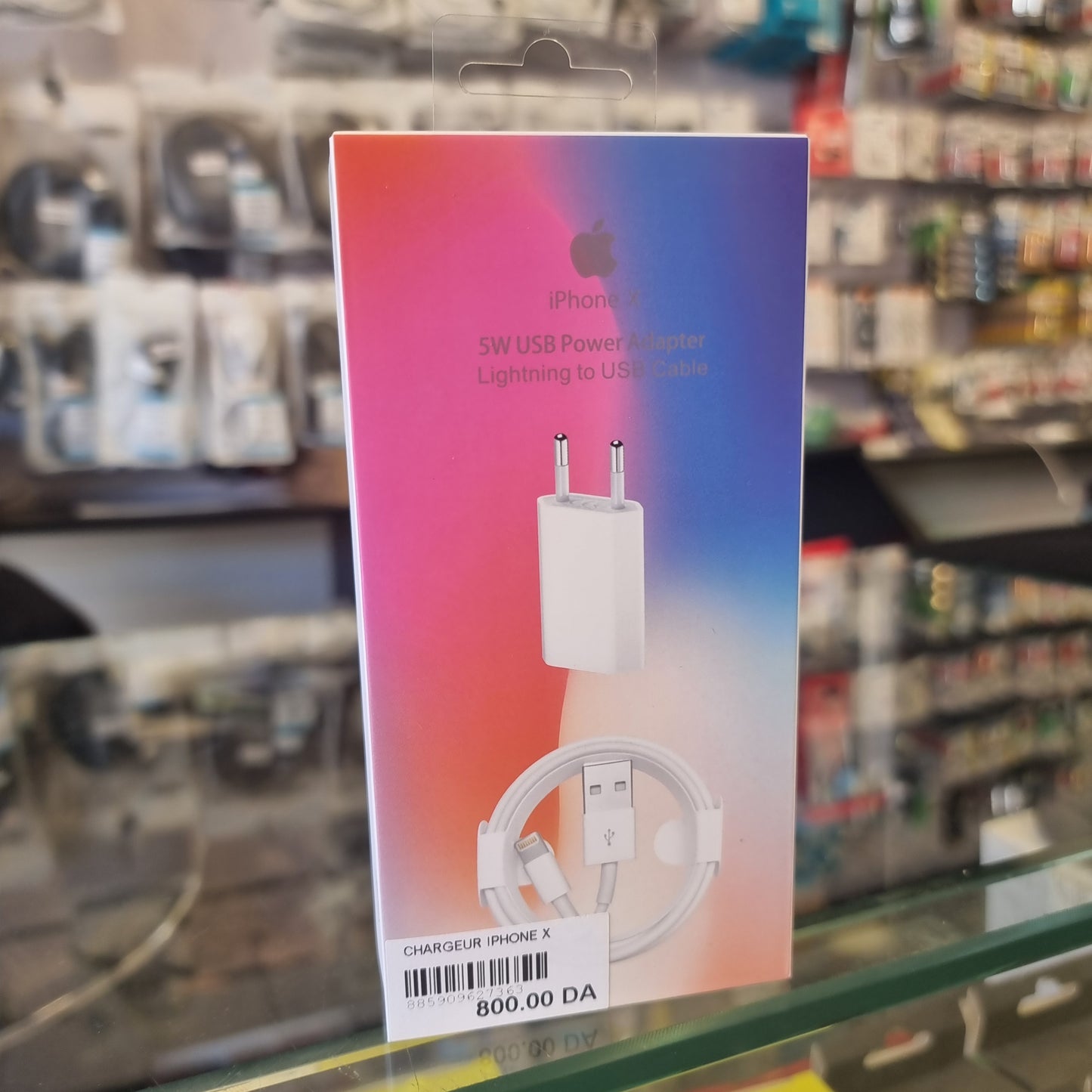 Chargeur iPhone X,5,6,7,8 5w USB