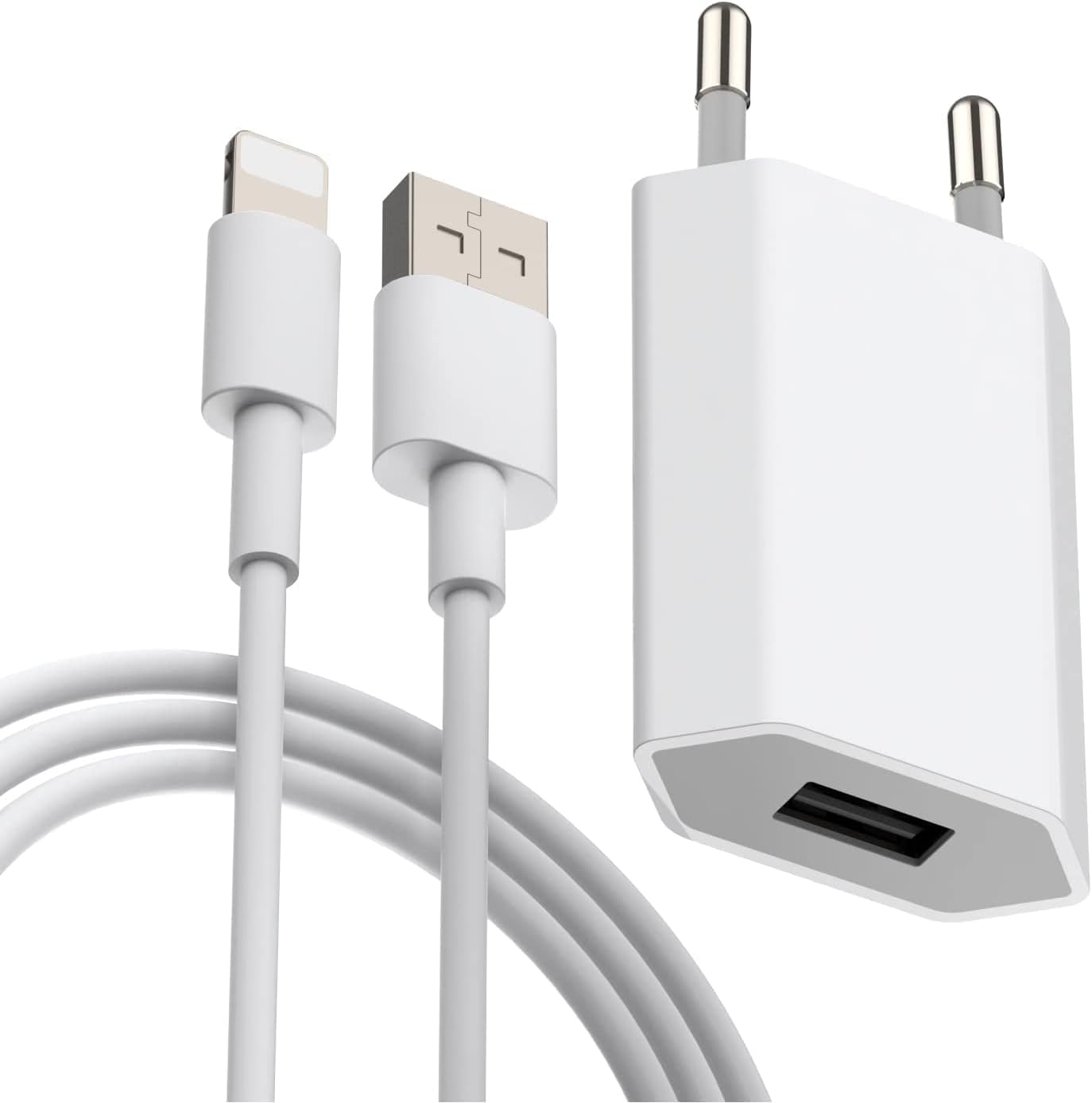 Chargeur iPhone X,5,6,7,8 5w USB