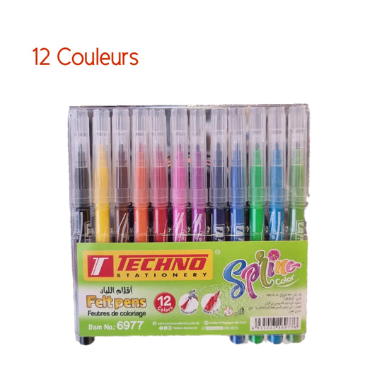 Feutres couleurs de 12 Techno 6977