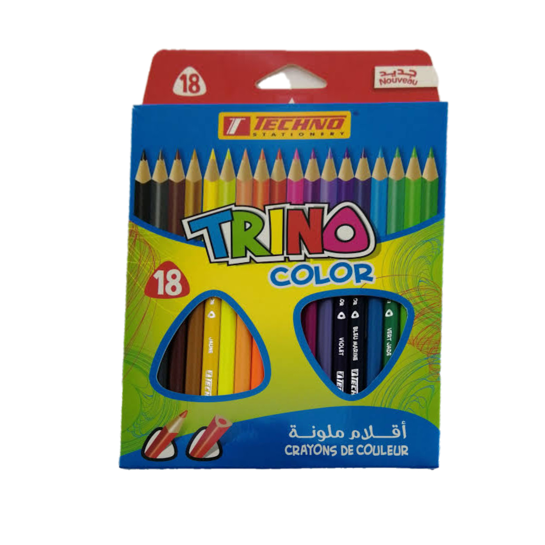 Crayons de couleurs de 18 Techno 4374