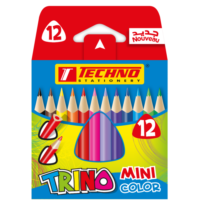 Crayons de couleurs de 12 Mini Techno 5294