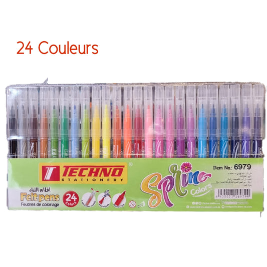 Feutres couleurs de 24 Techno 6979