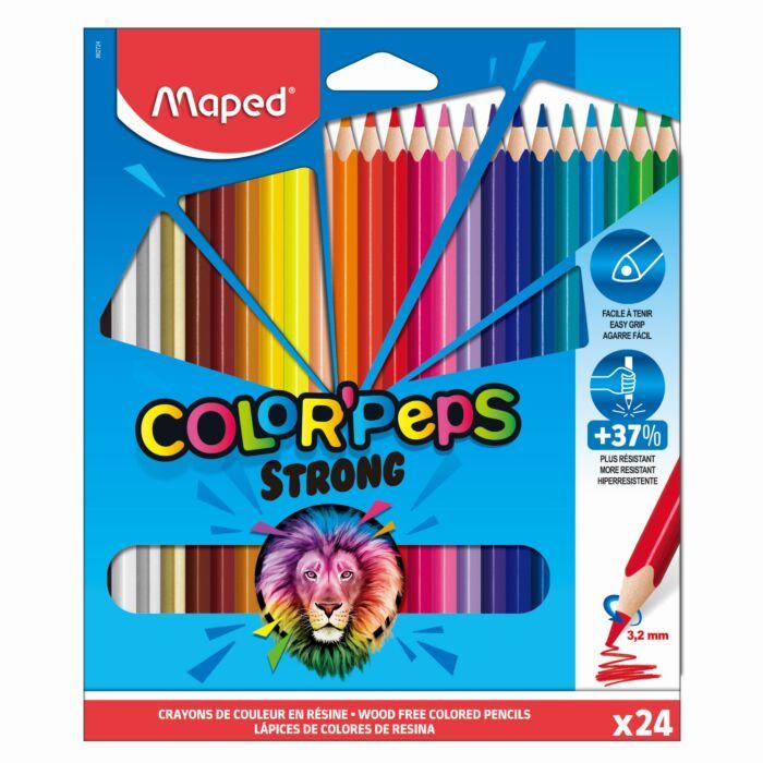 Crayons de couleurs de 24 Maped 862724
